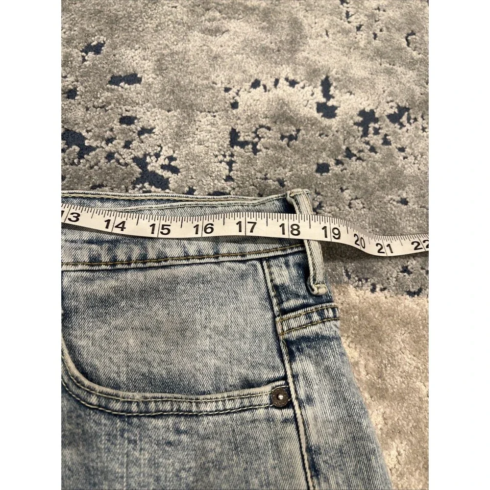 Levi's 569 jeans mens 36x30 acid wash Blue loose fit straight leg stretch